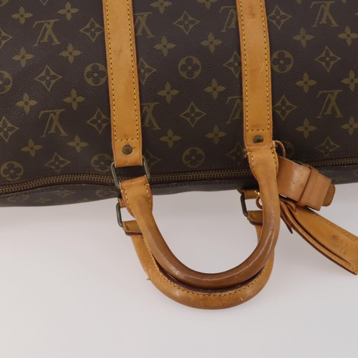 LOUIS VUITTON Monogram Keepall 45 Boston Bag M41428 LV Auth bs36804