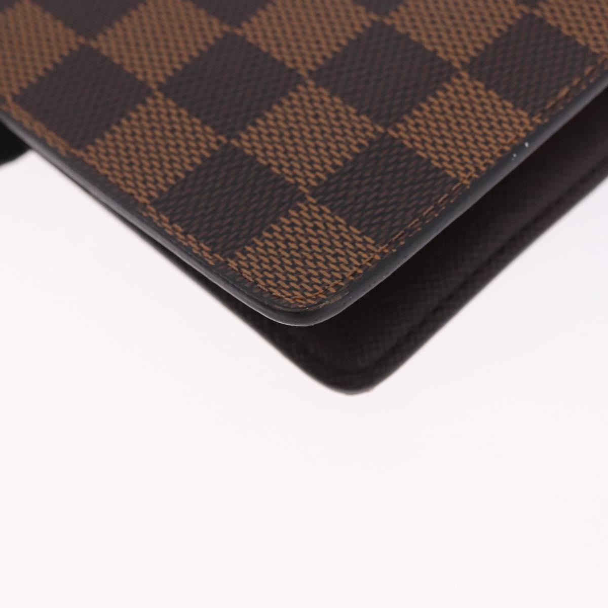 LOUIS VUITTON Damier Ebene Agenda MM Day Planner Cover R20240 LV Auth bs36806