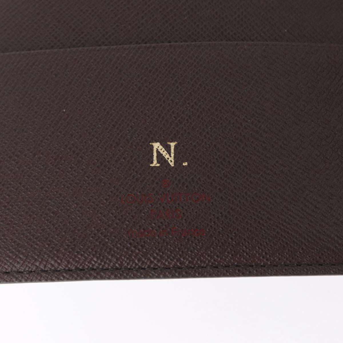 LOUIS VUITTON Damier Ebene Agenda MM Day Planner Cover R20240 LV Auth bs36806