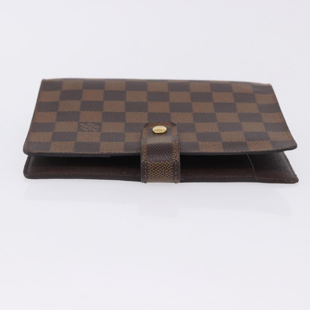 LOUIS VUITTON Damier Ebene Agenda MM Day Planner Cover R20240 LV Auth bs36806