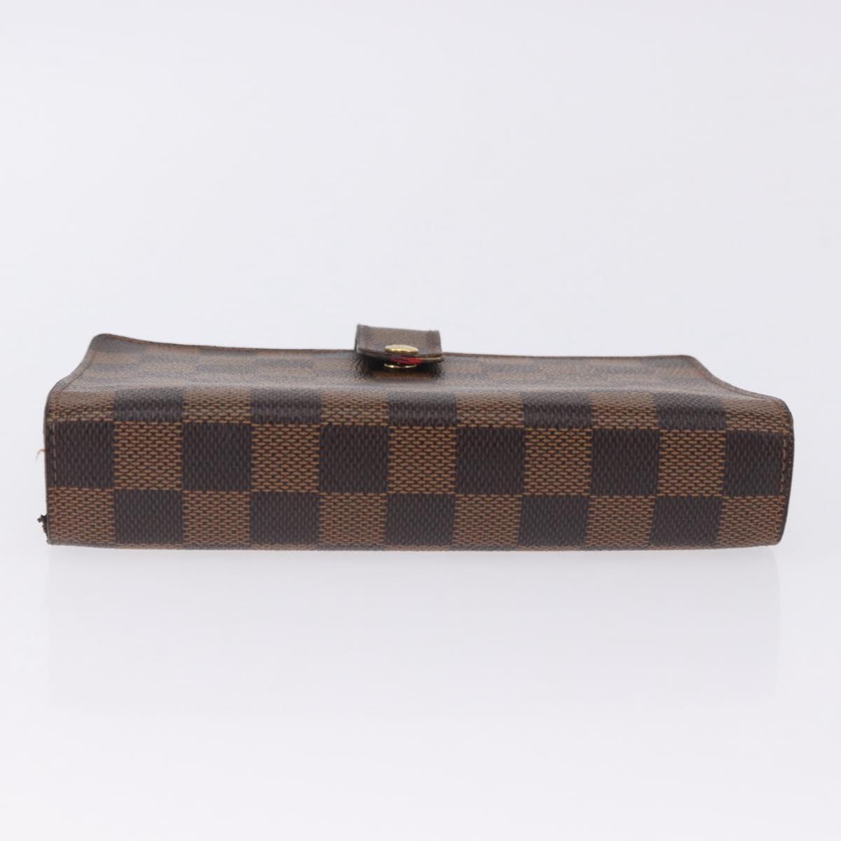 LOUIS VUITTON Damier Ebene Agenda MM Day Planner Cover R20240 LV Auth bs36806