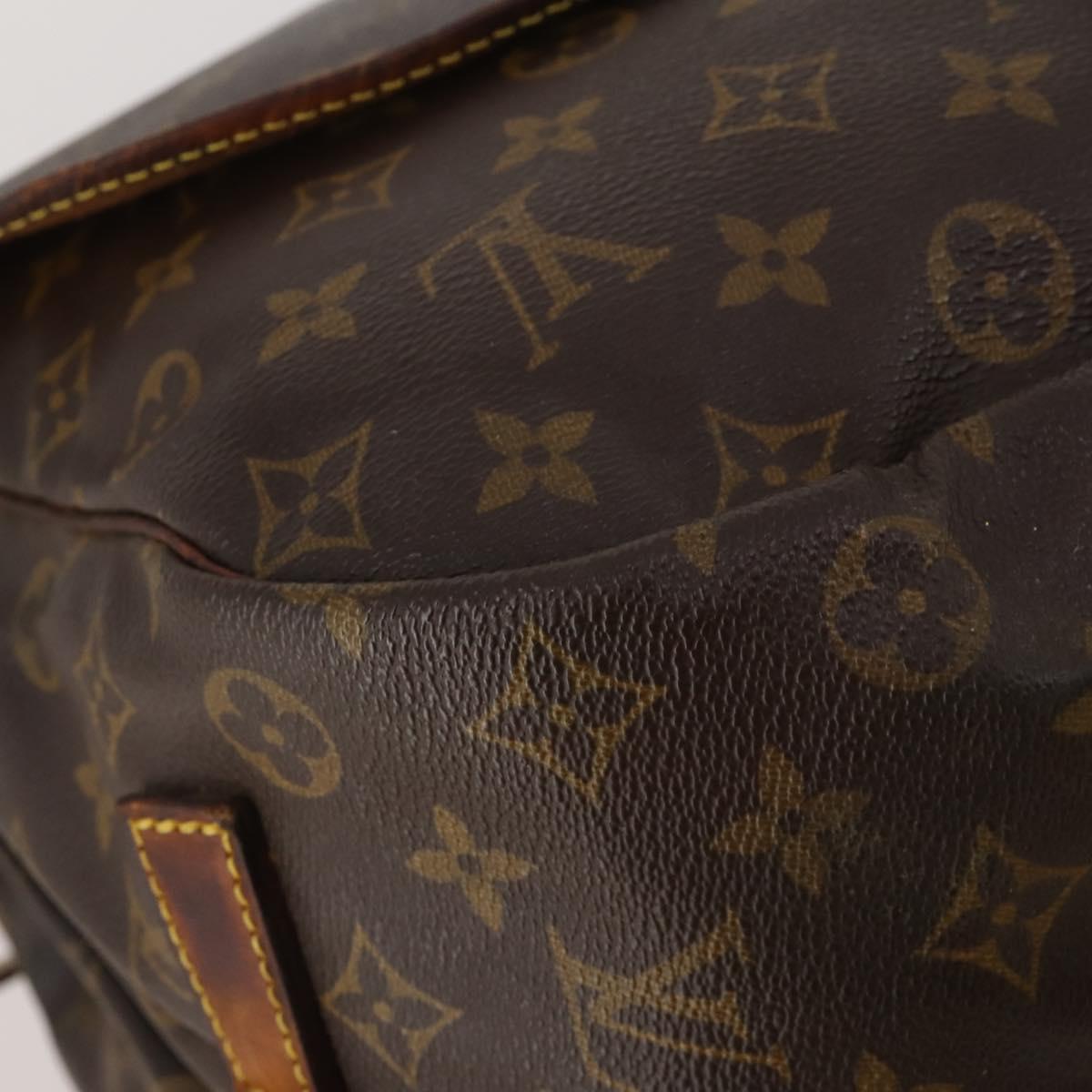 LOUIS VUITTON Monogram Saumur 35 Shoulder Bag M42254 LV Auth bs36807