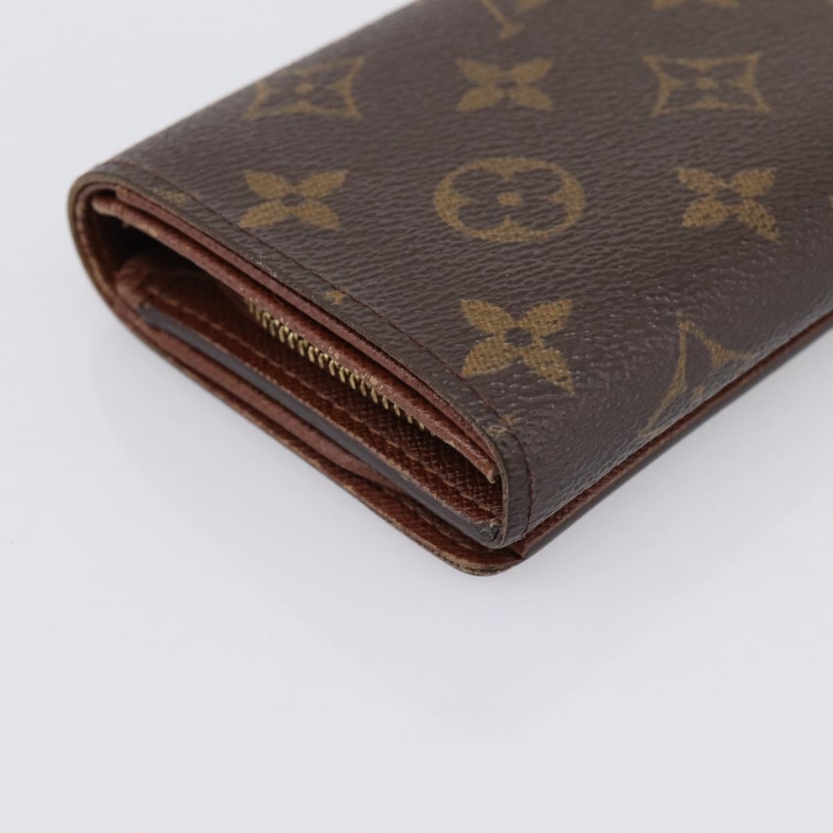 LOUIS VUITTON Monogram Portefeuille Tresol Wallet M61736 LV Auth bs36808