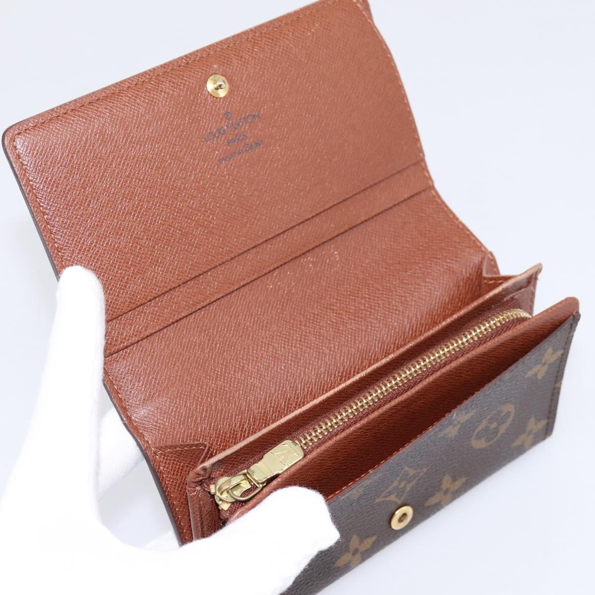 LOUIS VUITTON Monogram Portefeuille Tresol Wallet M61736 LV Auth bs36808