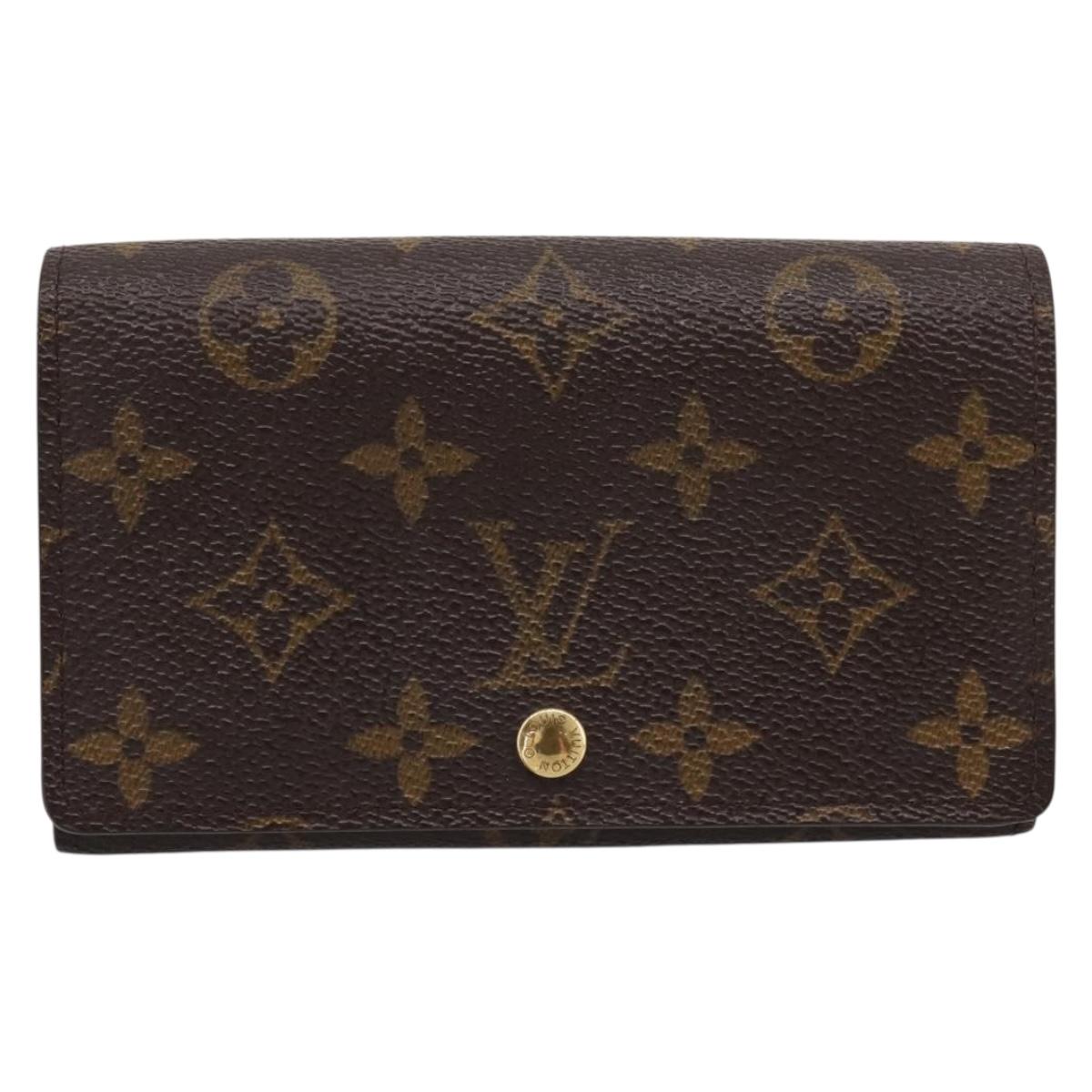 LOUIS VUITTON Monogram Portefeuille Tresol Wallet M61736 LV Auth bs36808