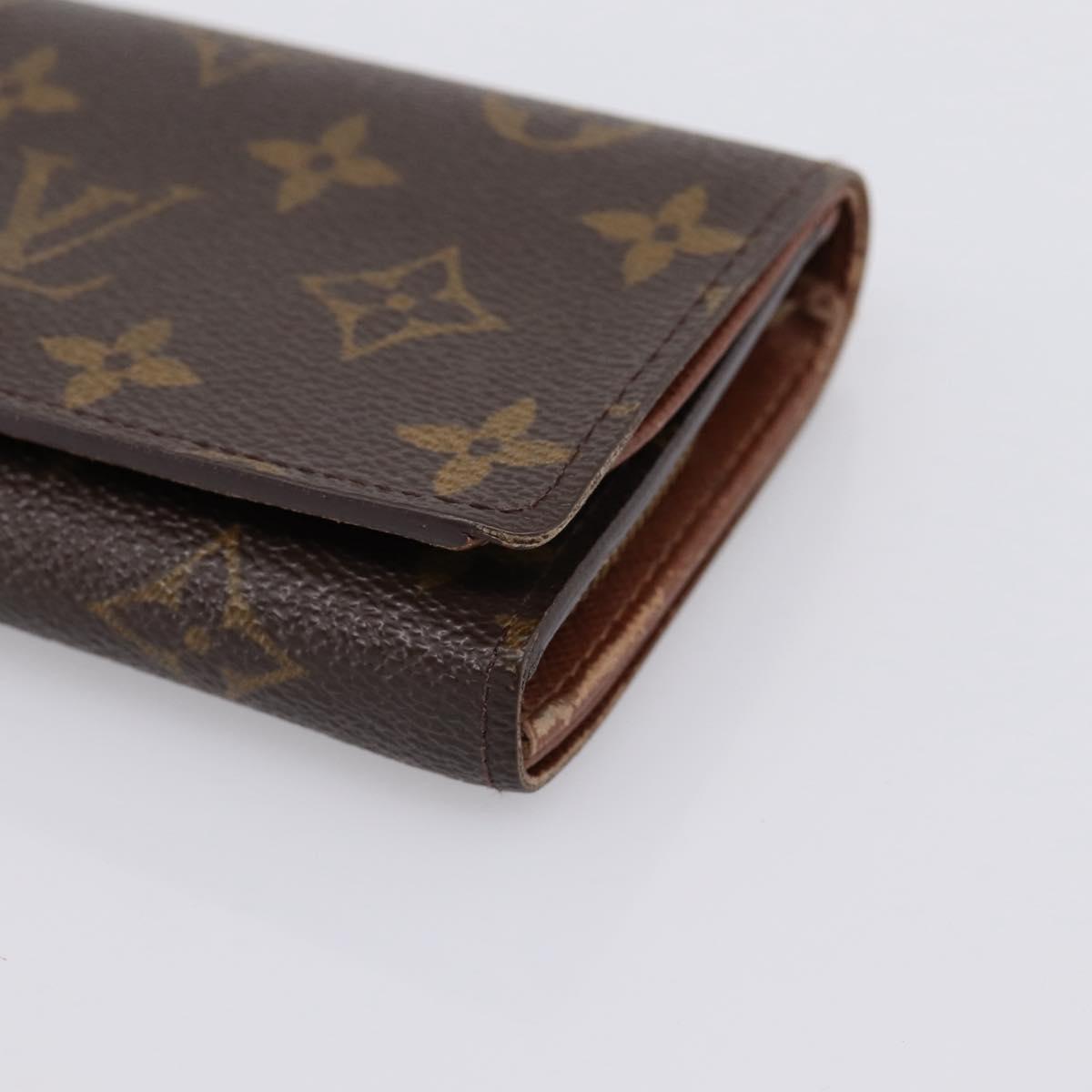 LOUIS VUITTON Monogram Portefeuille Tresol Wallet M61736 LV Auth bs36808