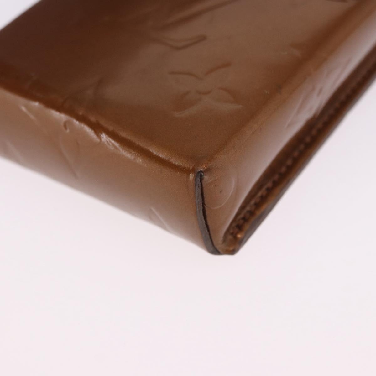 LOUIS VUITTON Monogram Vernis Walker Wallet Bronze M91154 LV Auth bs36810