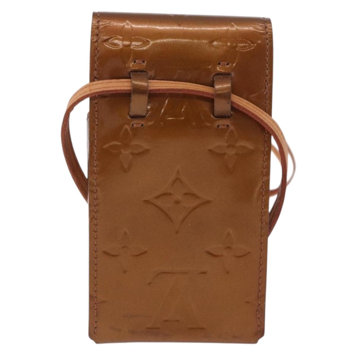 LOUIS VUITTON Monogram Vernis Walker Wallet Bronze M91154 LV Auth bs36810