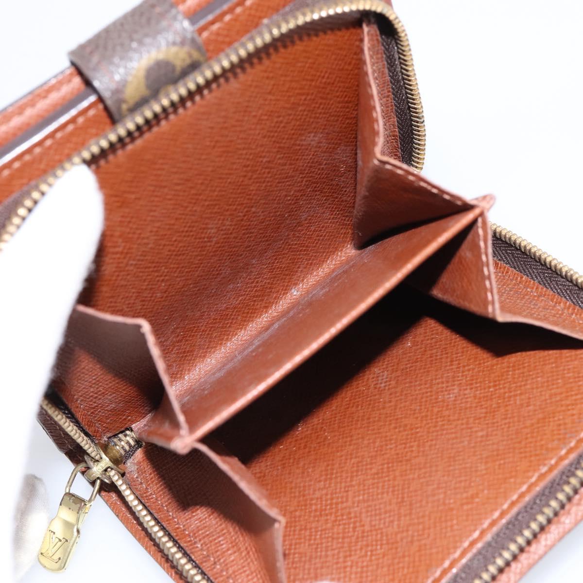 LOUIS VUITTON Monogram Compact Zip Wallet M61667 LV Auth bs36811