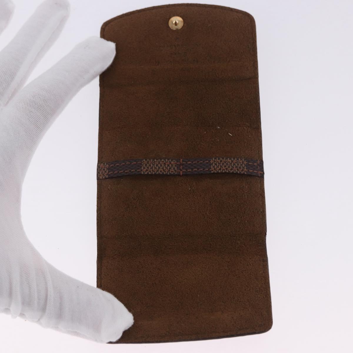 LOUIS VUITTON Bouton de Manchette Digit Cuffs Ag925 Silver LV Auth bs36812