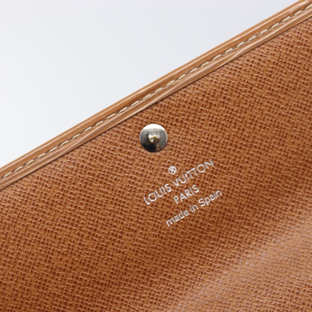 LOUIS VUITTON Epi Portefeiulle Sarah Long Wallet Brown M60321 LV Auth bs36813