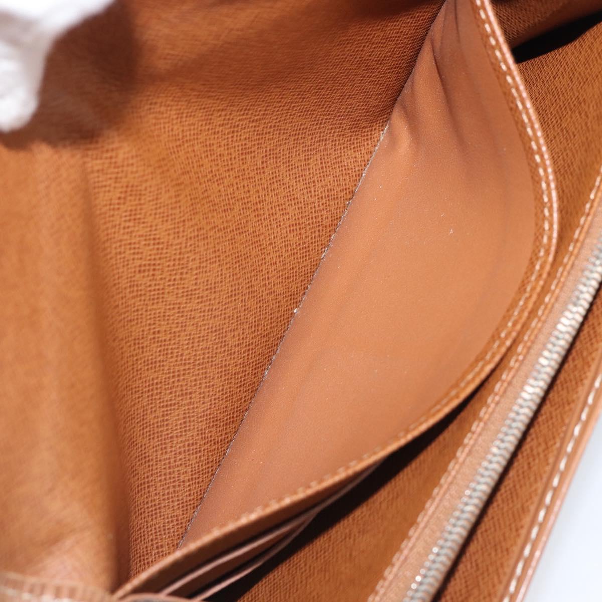 LOUIS VUITTON Epi Portefeiulle Sarah Long Wallet Brown M60321 LV Auth bs36813
