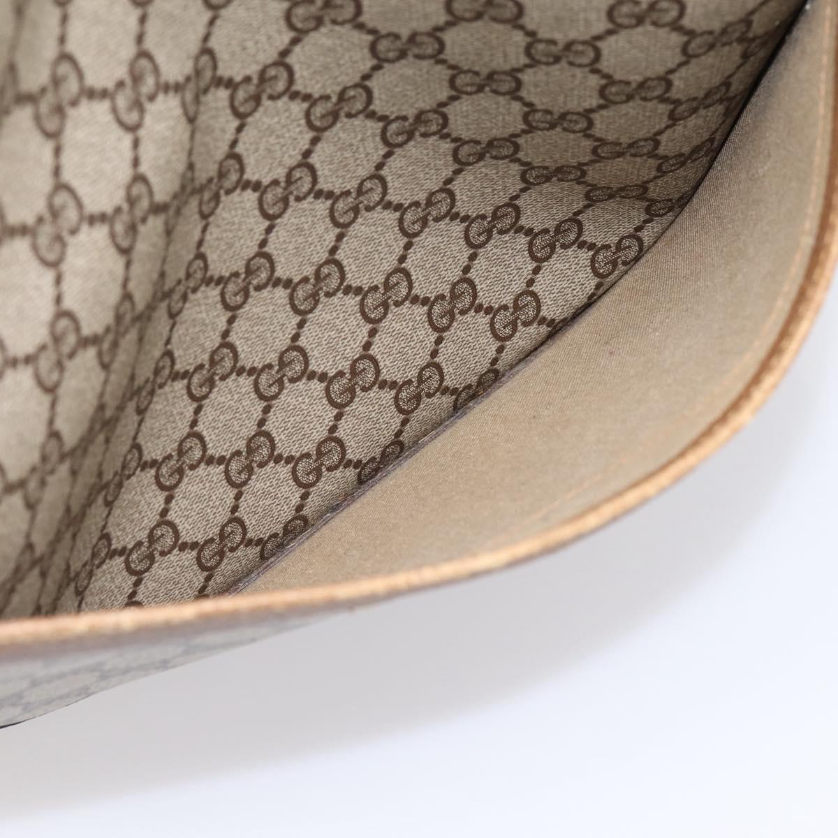 GUCCI GG Supreme Web Sherry Line Tote Bag PVC Beige Gold 40 02 003 Auth bs36822