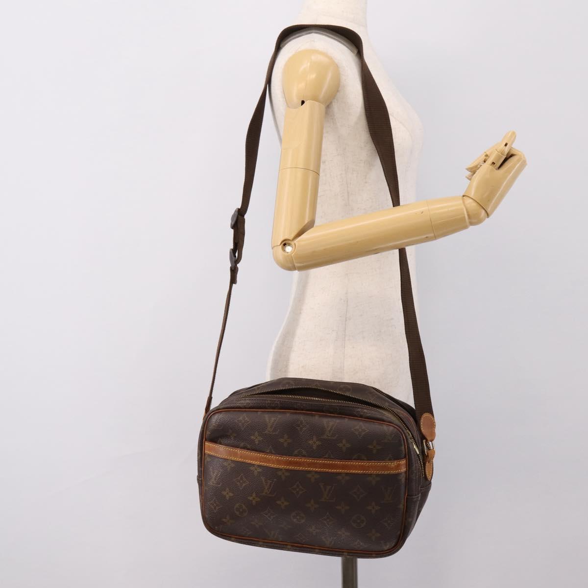 LOUIS VUITTON Monogram Reporter PM Shoulder Bag M45254 LV Auth bs36824