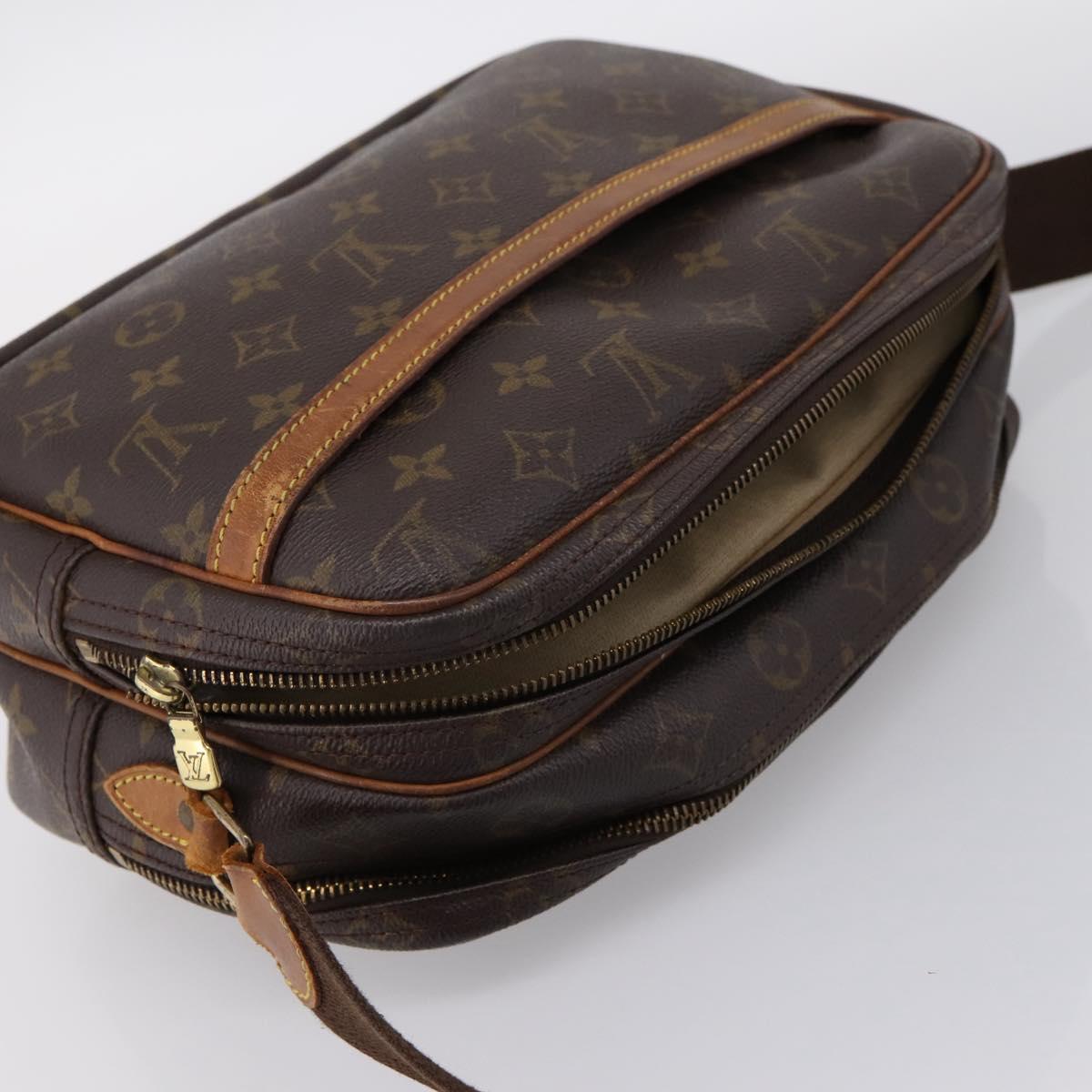 LOUIS VUITTON Monogram Reporter PM Shoulder Bag M45254 LV Auth bs36824