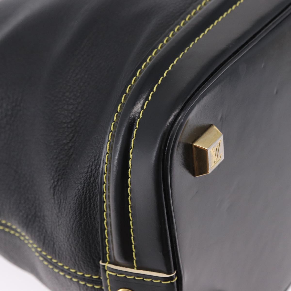 LOUIS VUITTON Suhari Lockit PM Hand Bag Leather Black M91888 LV Auth bs36825V