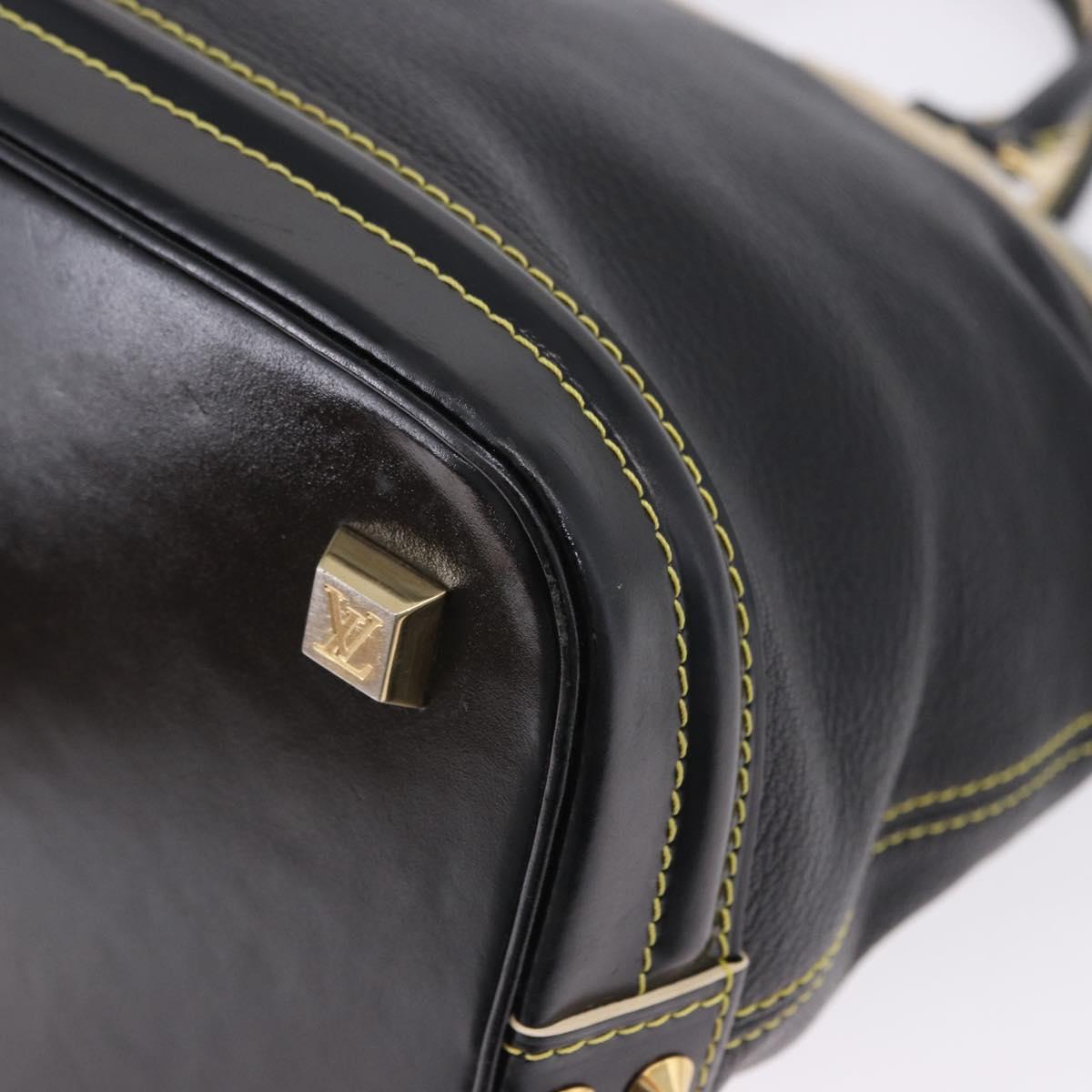 LOUIS VUITTON Suhari Lockit PM Hand Bag Leather Black M91888 LV Auth bs36825V