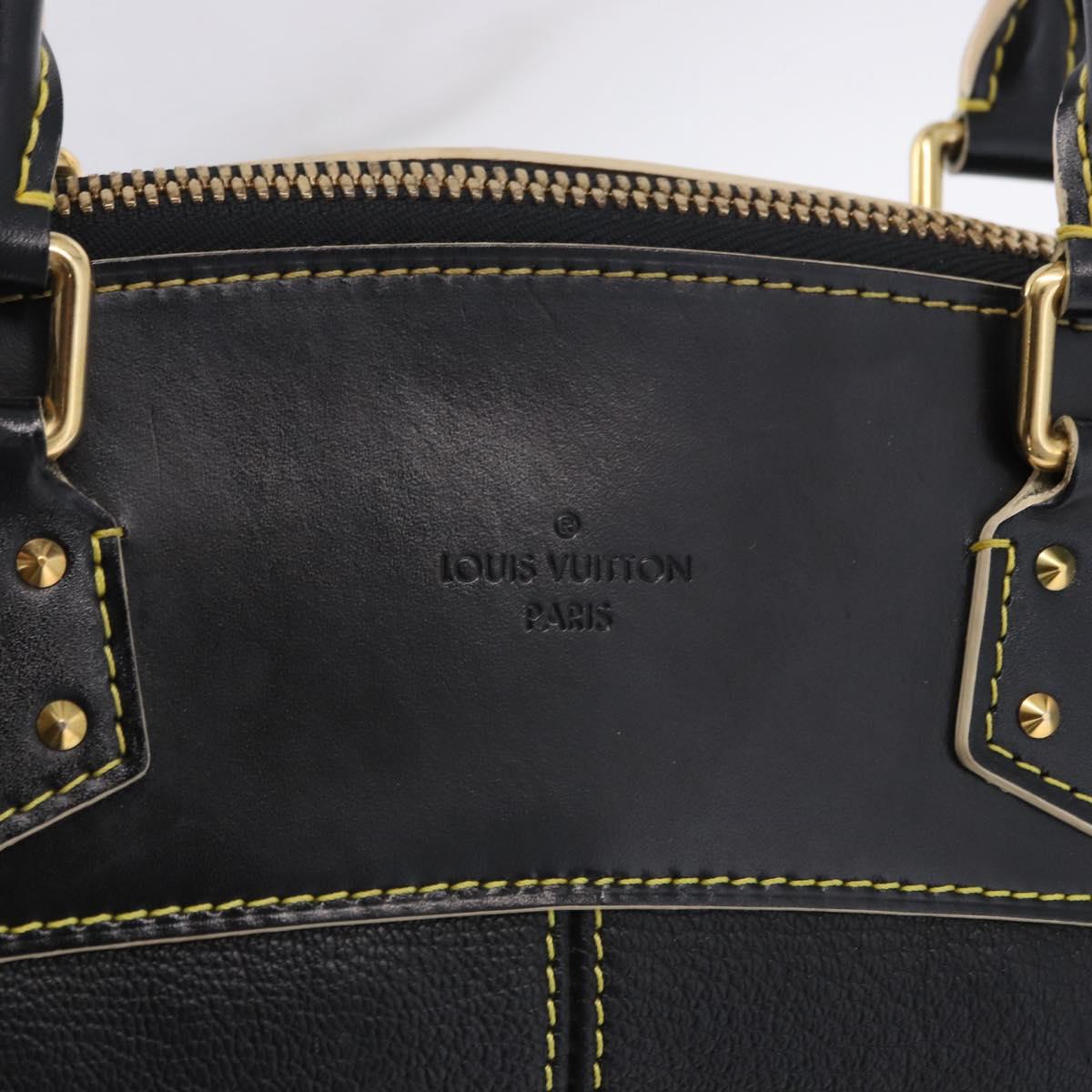 LOUIS VUITTON Suhari Lockit PM Hand Bag Leather Black M91888 LV Auth bs36825V