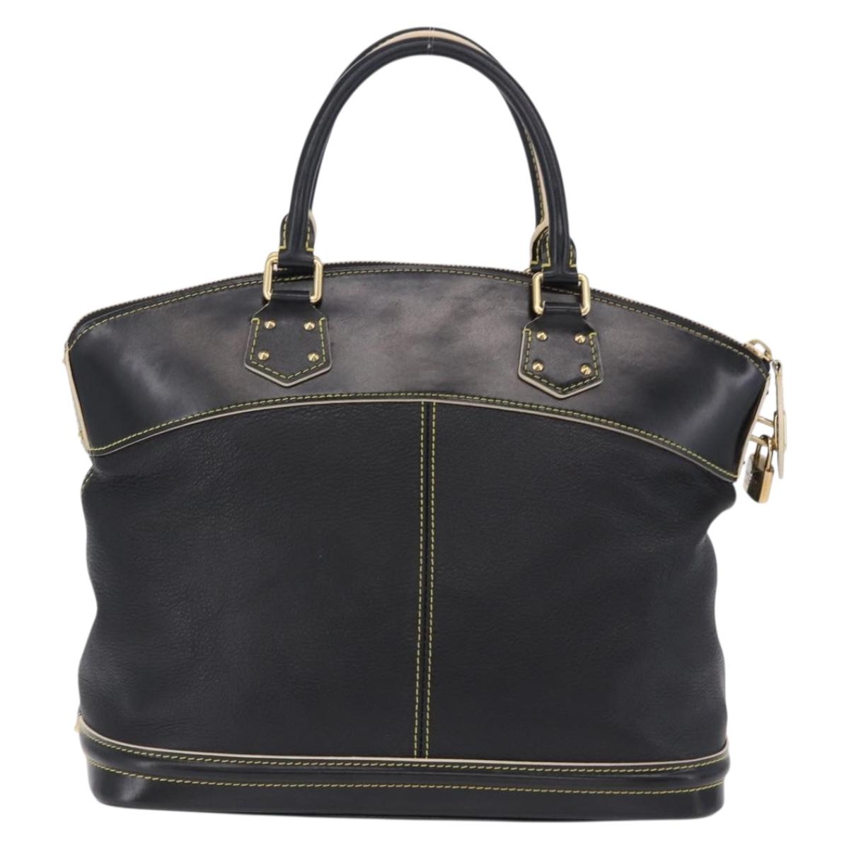 LOUIS VUITTON Suhari Lockit PM Hand Bag Leather Black M91888 LV Auth bs36825V