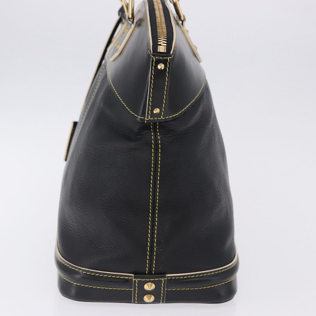 LOUIS VUITTON Suhari Lockit PM Hand Bag Leather Black M91888 LV Auth bs36825V