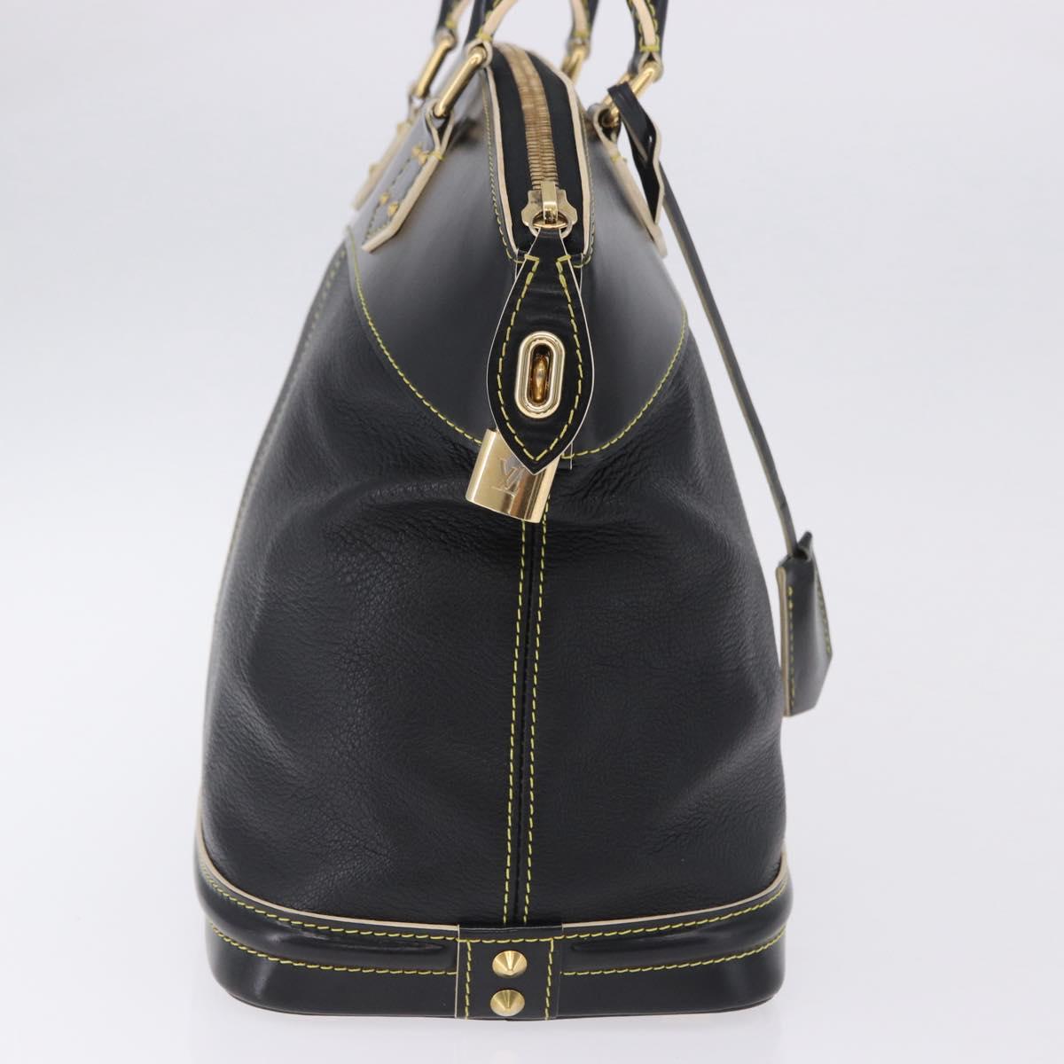 LOUIS VUITTON Suhari Lockit PM Hand Bag Leather Black M91888 LV Auth bs36825V
