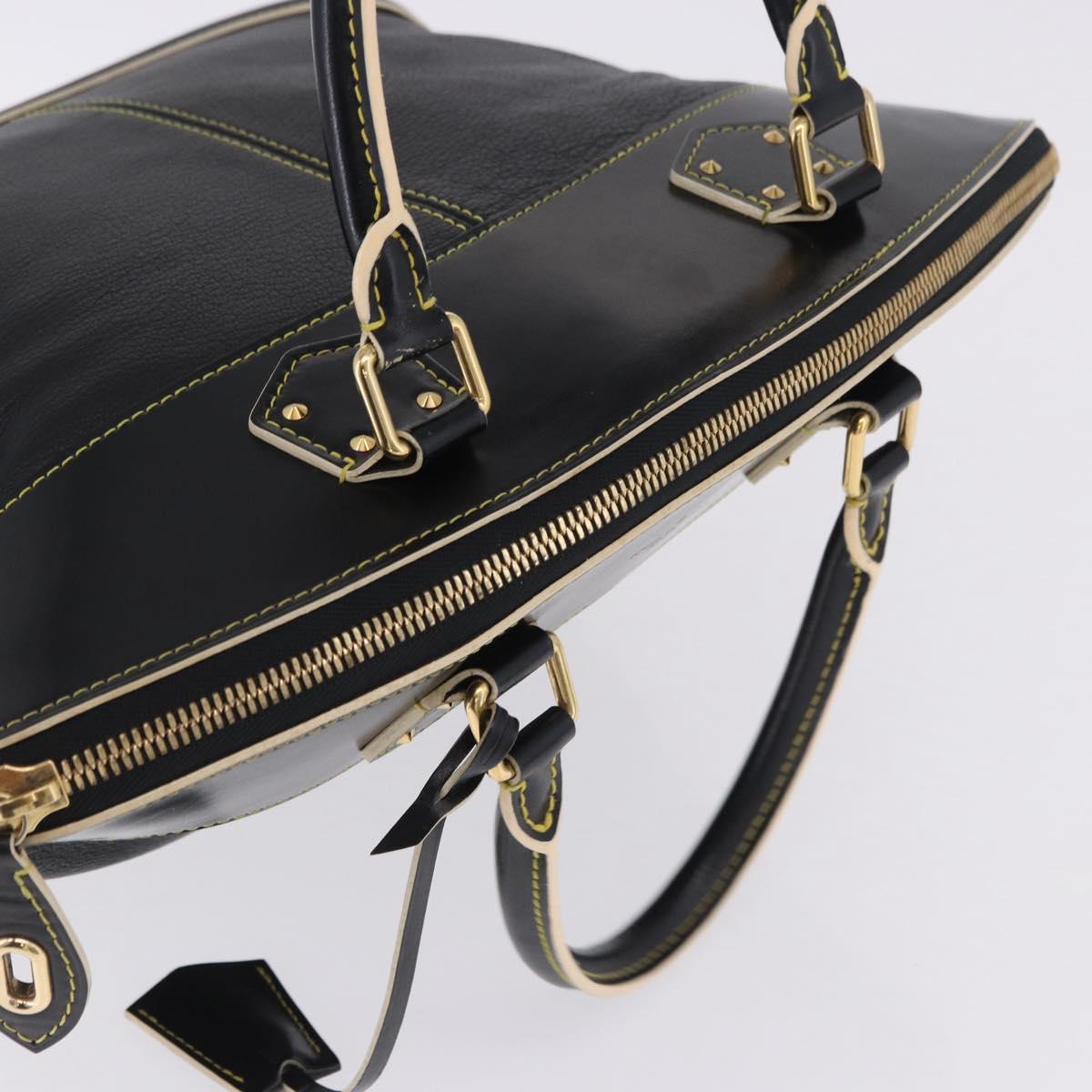 LOUIS VUITTON Suhari Lockit PM Hand Bag Leather Black M91888 LV Auth bs36825V