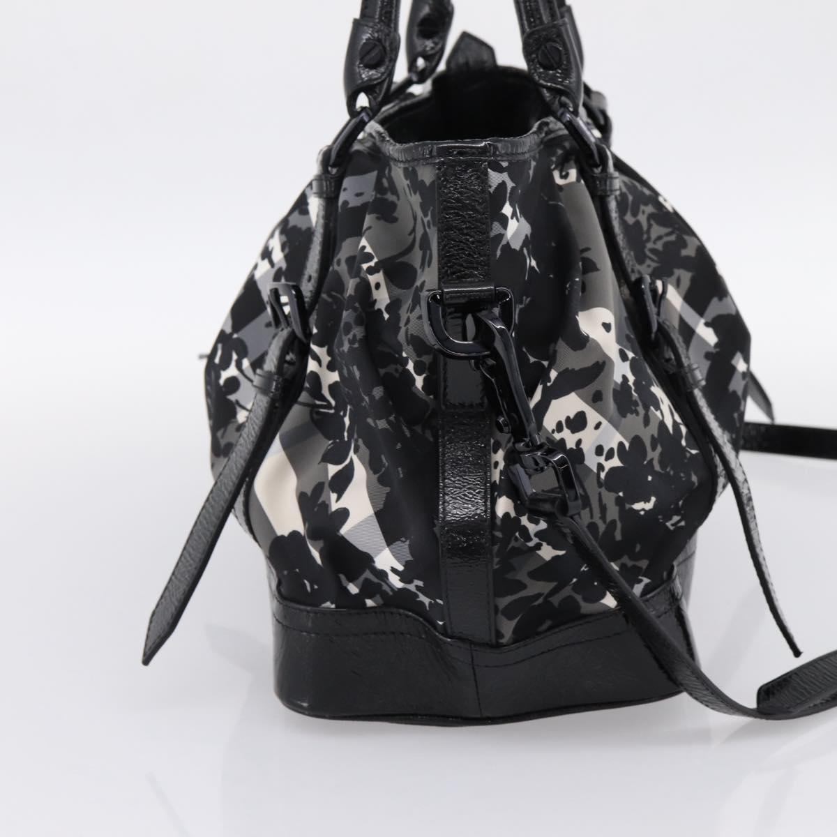 BURBERRY Tote Bag Nylon 2way Black Auth bs36829A