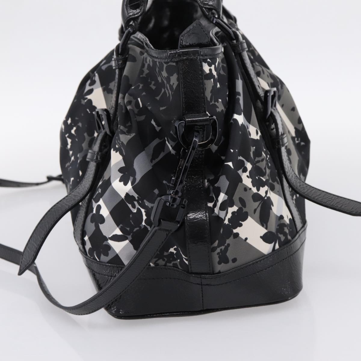 BURBERRY Tote Bag Nylon 2way Black Auth bs36829A
