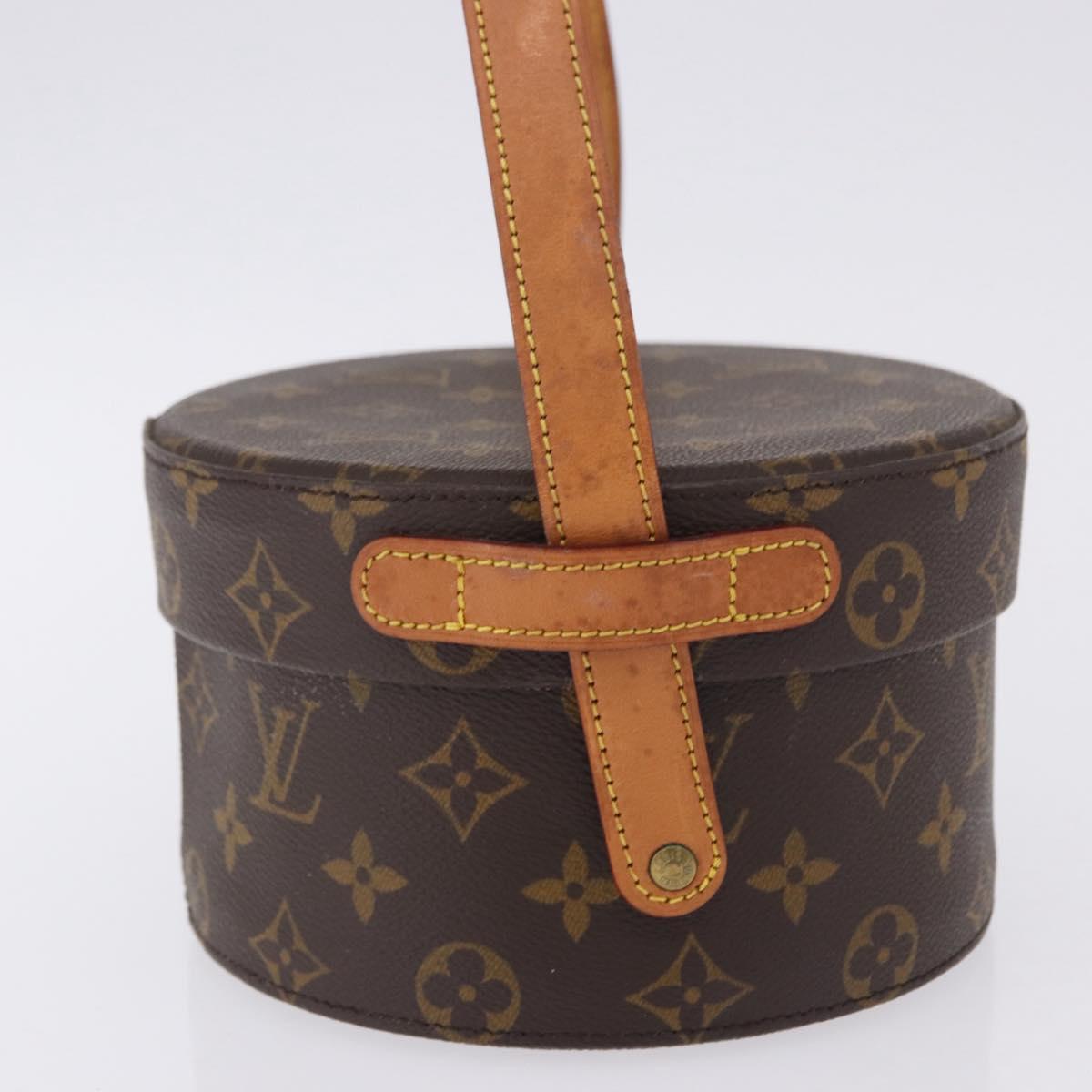 LOUIS VUITTON Monogram Vanity Hand Bag LV Auth bs36834