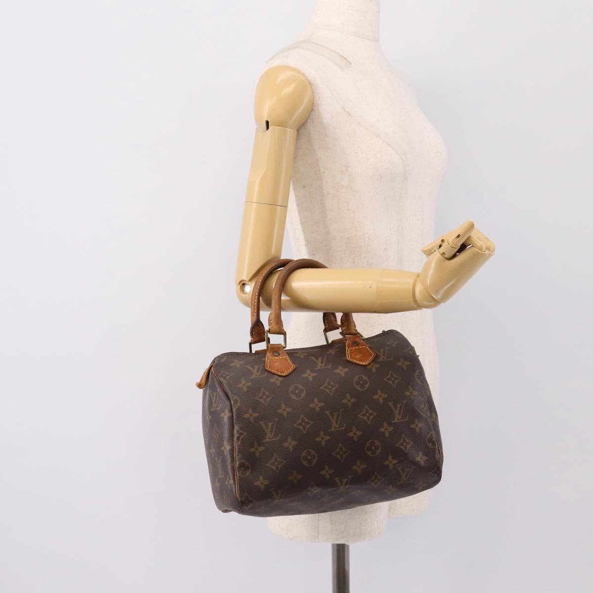 LOUIS VUITTON Monogram Speedy 25 Hand Bag M41528 LV Auth bs36842
