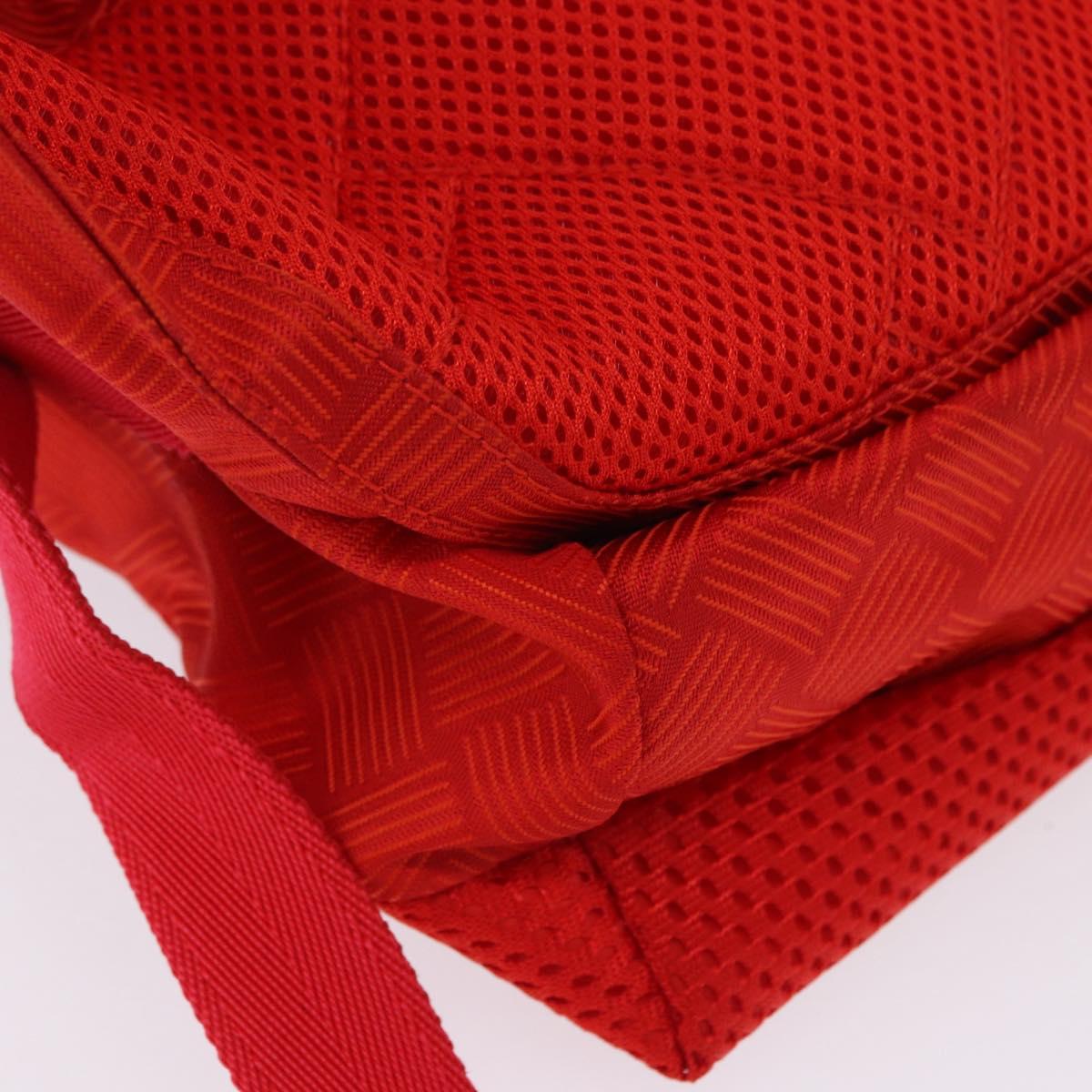 BOTTEGA VENETA Body Bag Nylon Red Silver Auth bs36846V