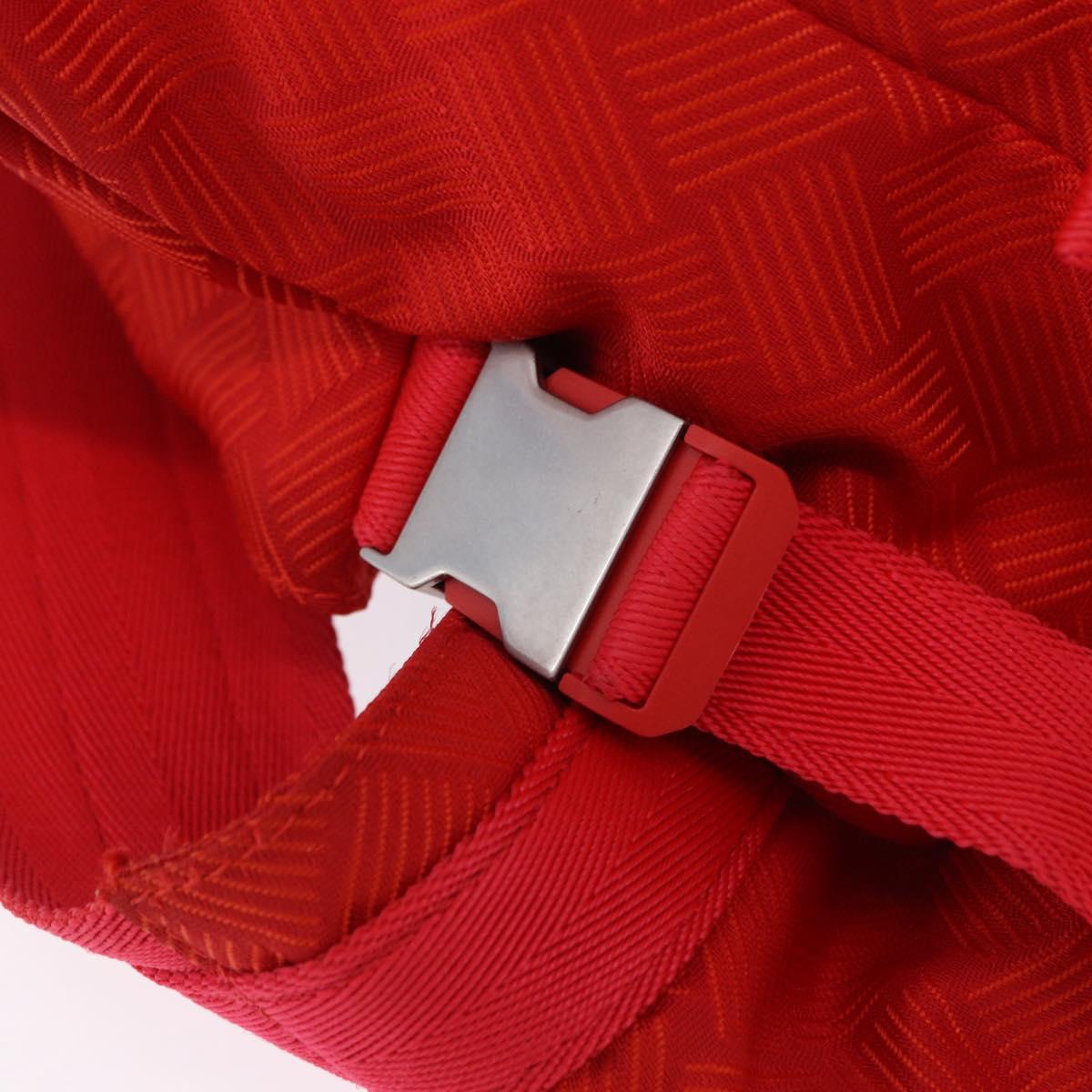 BOTTEGA VENETA Body Bag Nylon Red Silver Auth bs36846V
