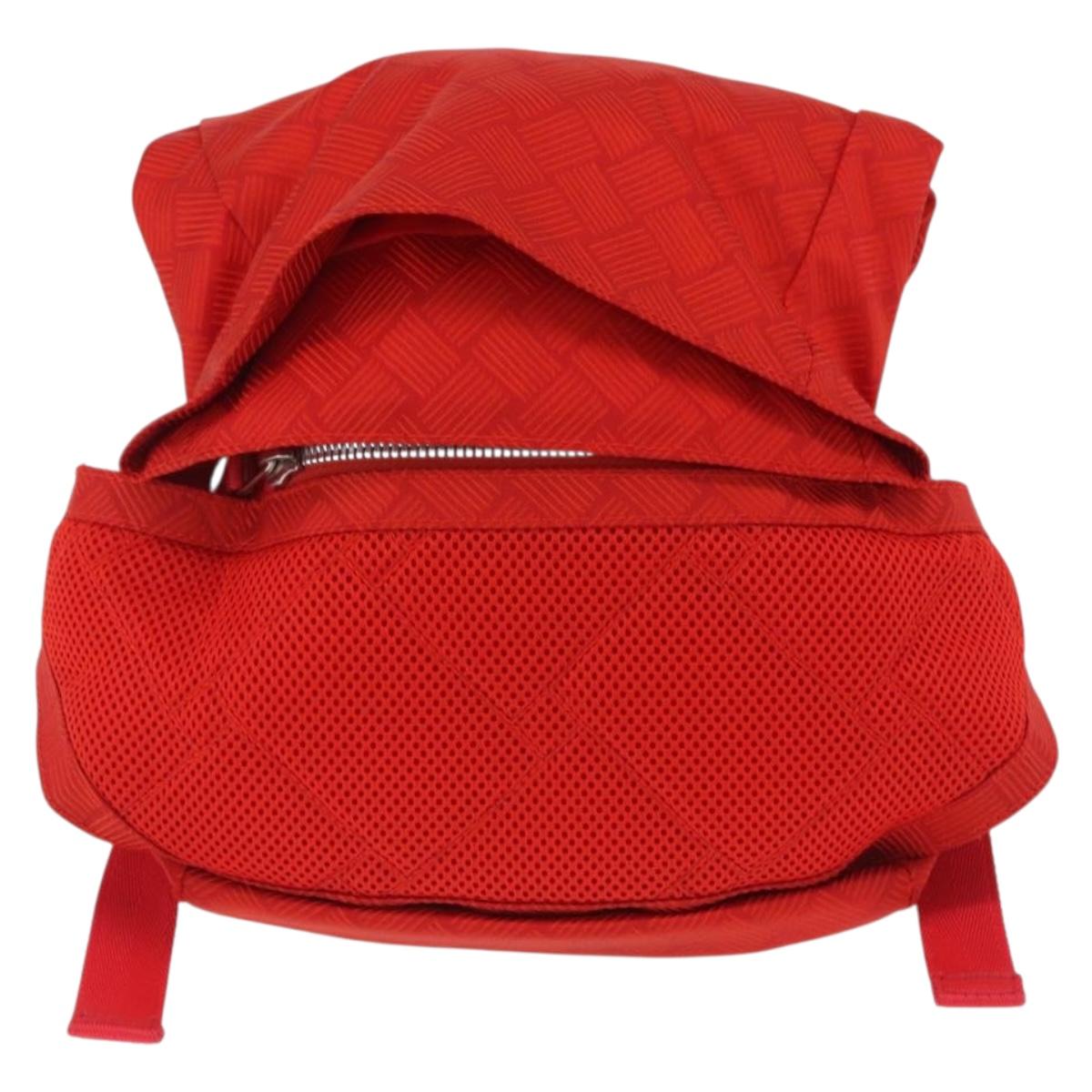 BOTTEGA VENETA Body Bag Nylon Red Silver Auth bs36846V