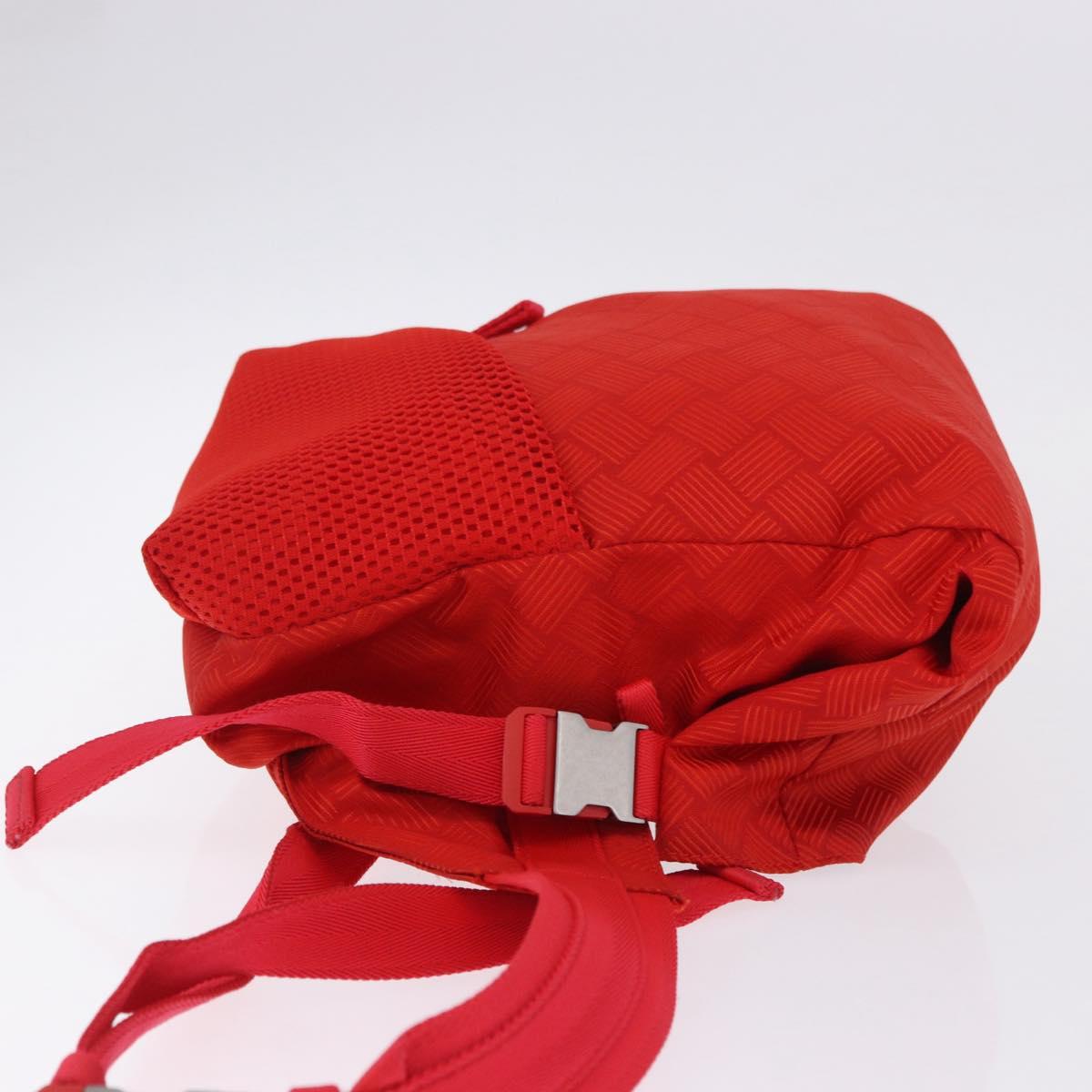 BOTTEGA VENETA Body Bag Nylon Red Silver Auth bs36846V
