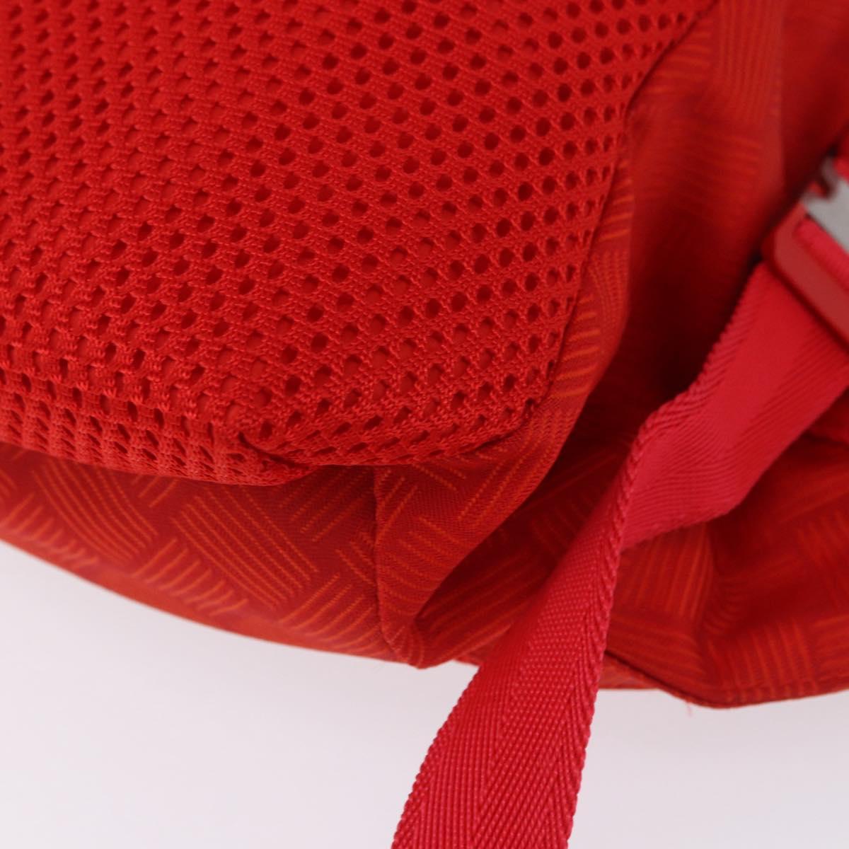 BOTTEGA VENETA Body Bag Nylon Red Silver Auth bs36846V