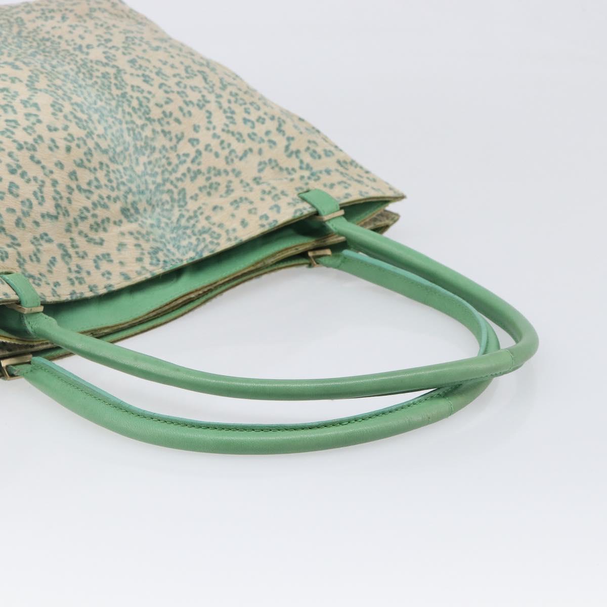 BOTTEGAVENETA Tote Bag Harako Leather Beige Gold Auth bs36850