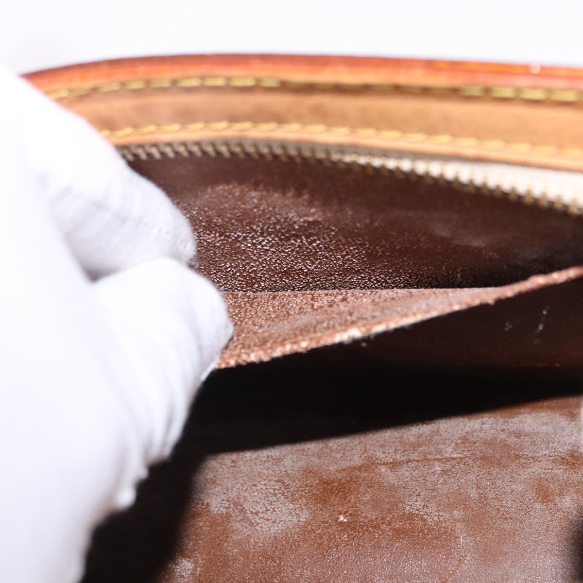LOUIS VUITTON Monogram Vernis Mini Forsythe Bag Bronze M91120 LV Auth bs36851
