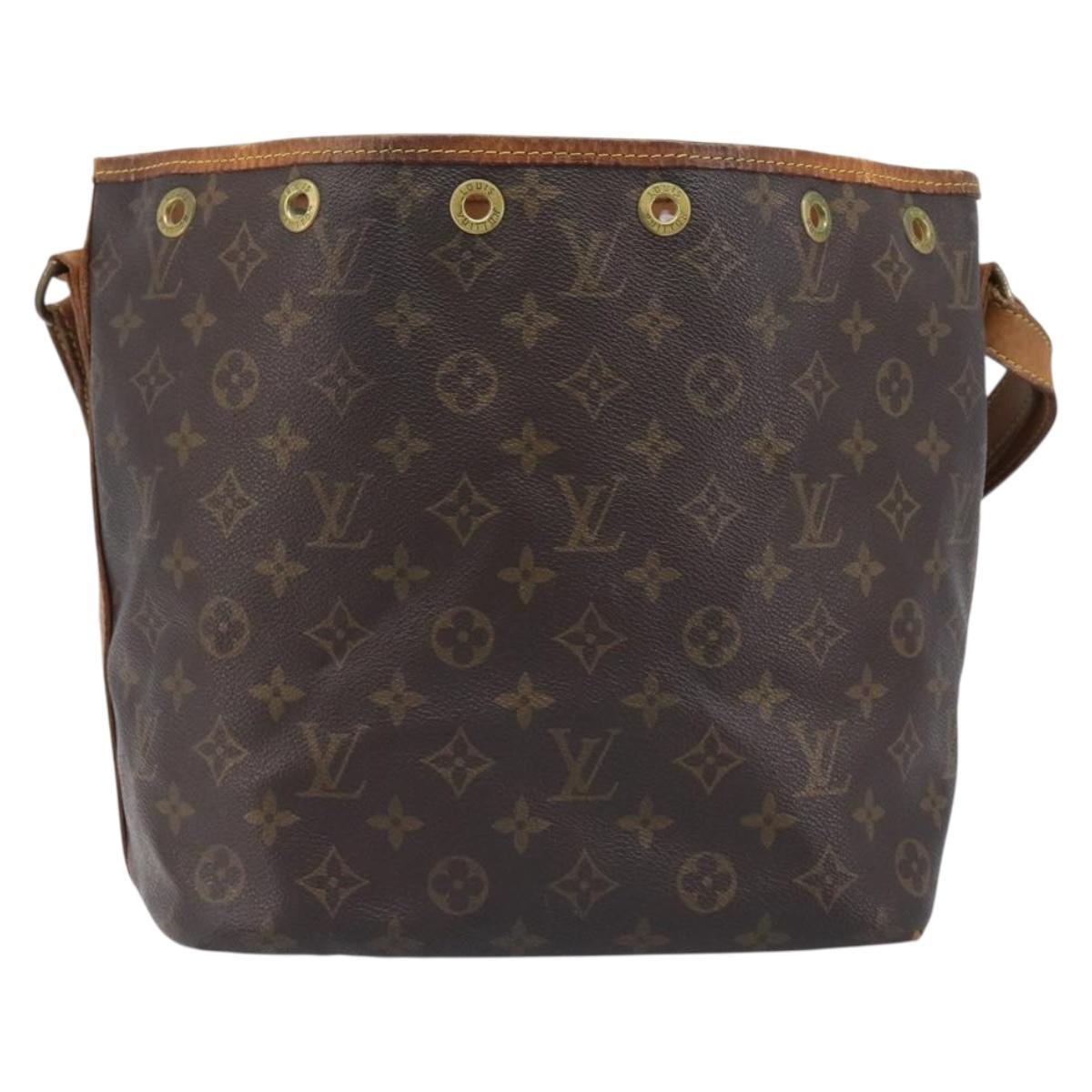 LOUIS VUITTON Monogram Petit Noe Shoulder Bag M42226 LV Auth bs36859