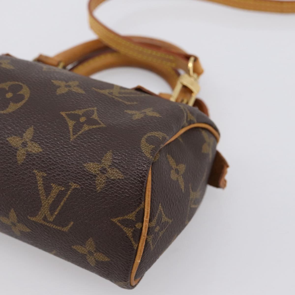 LOUIS VUITTON Monogram Mini Speedy Hand Bag M41534 LV Auth bs36864