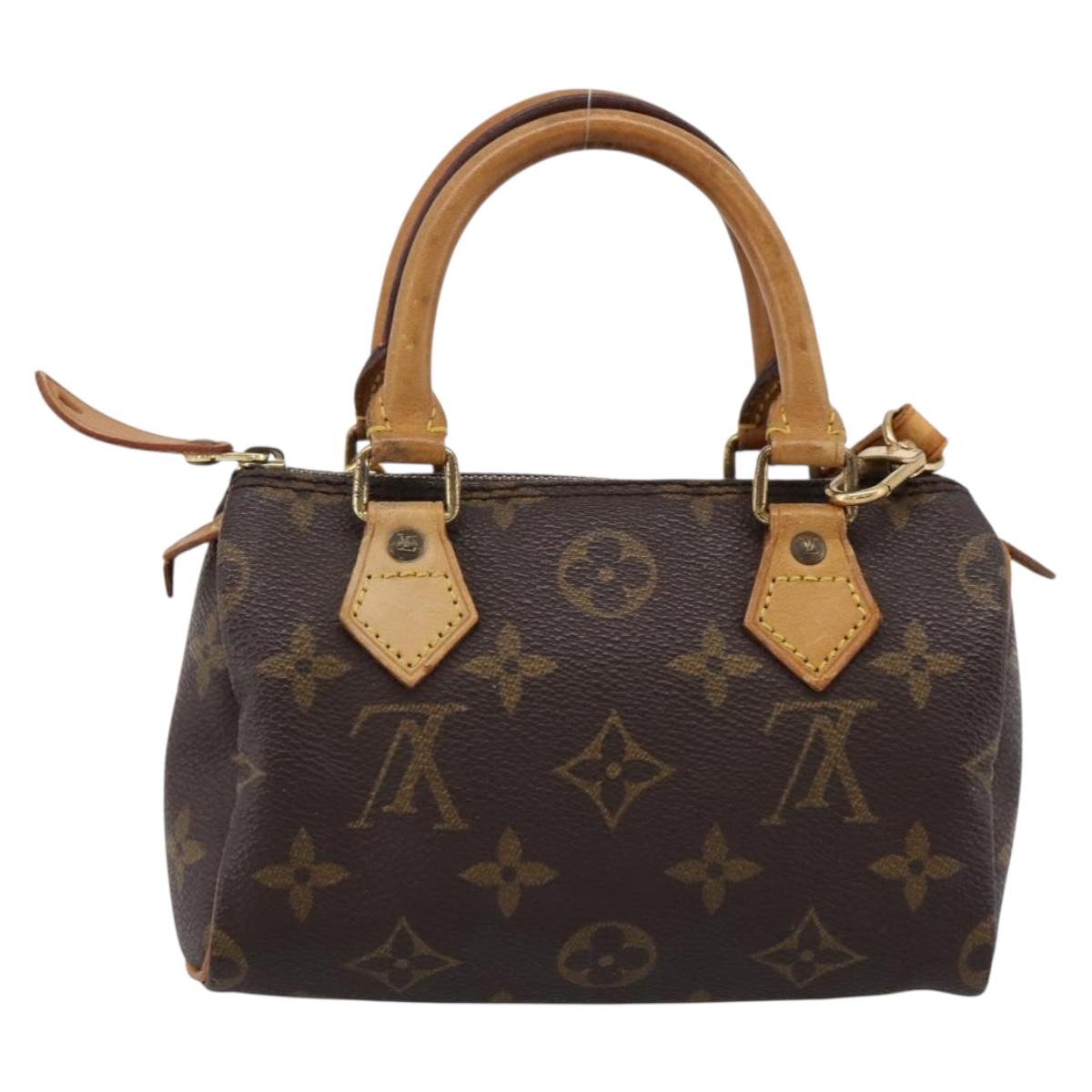 LOUIS VUITTON Monogram Mini Speedy Hand Bag M41534 LV Auth bs36864
