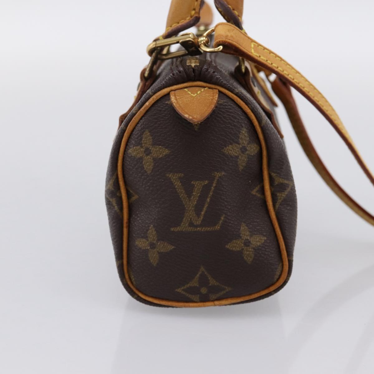 LOUIS VUITTON Monogram Mini Speedy Hand Bag M41534 LV Auth bs36864