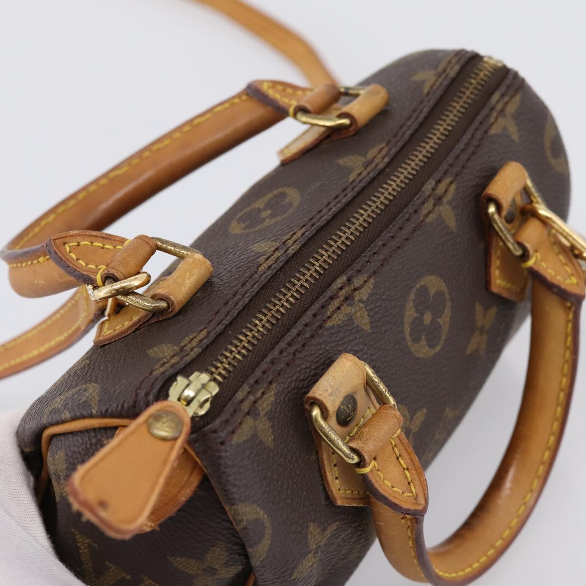 LOUIS VUITTON Monogram Mini Speedy Hand Bag M41534 LV Auth bs36864