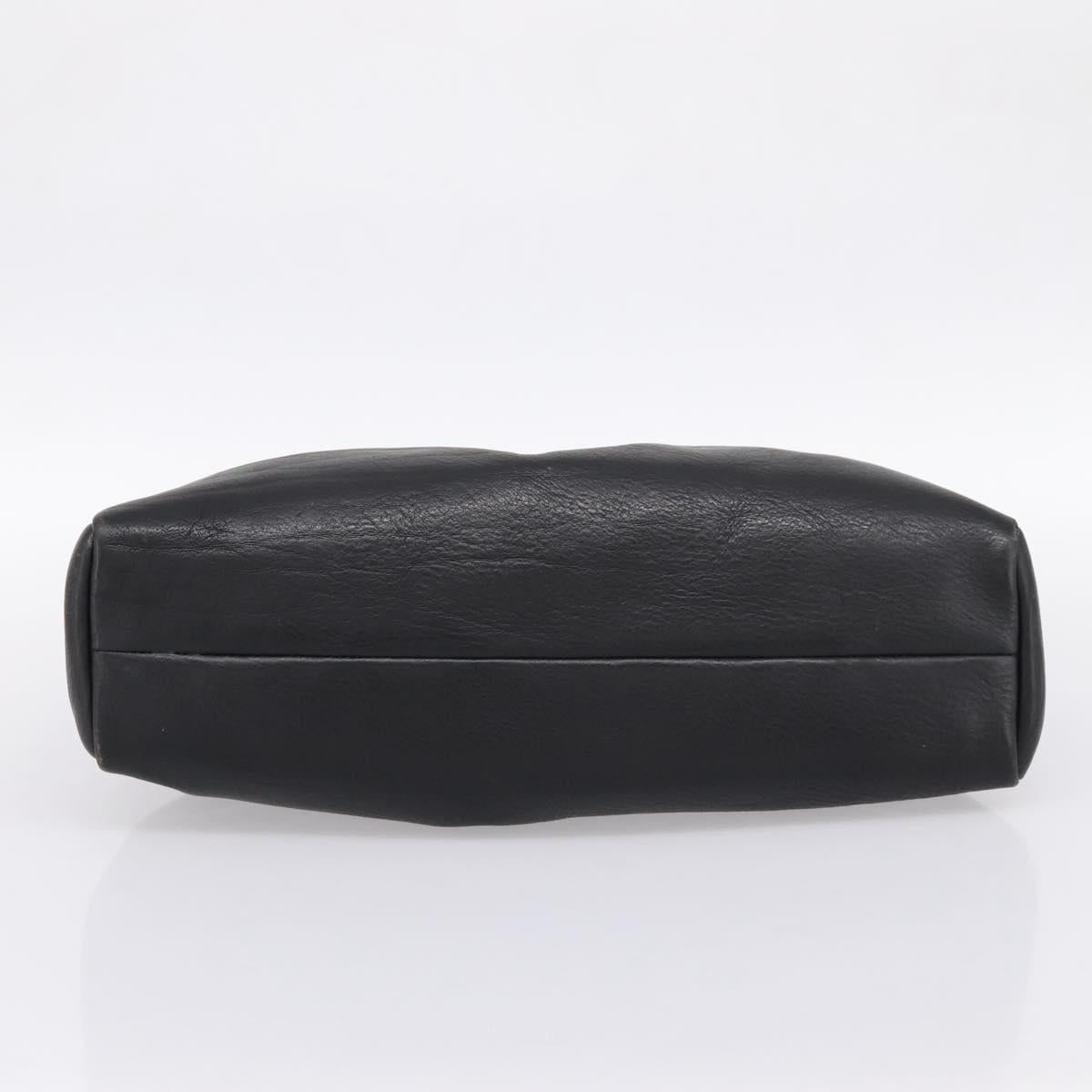GUCCI Hand Bag Leather Black 105377 Auth bs36872