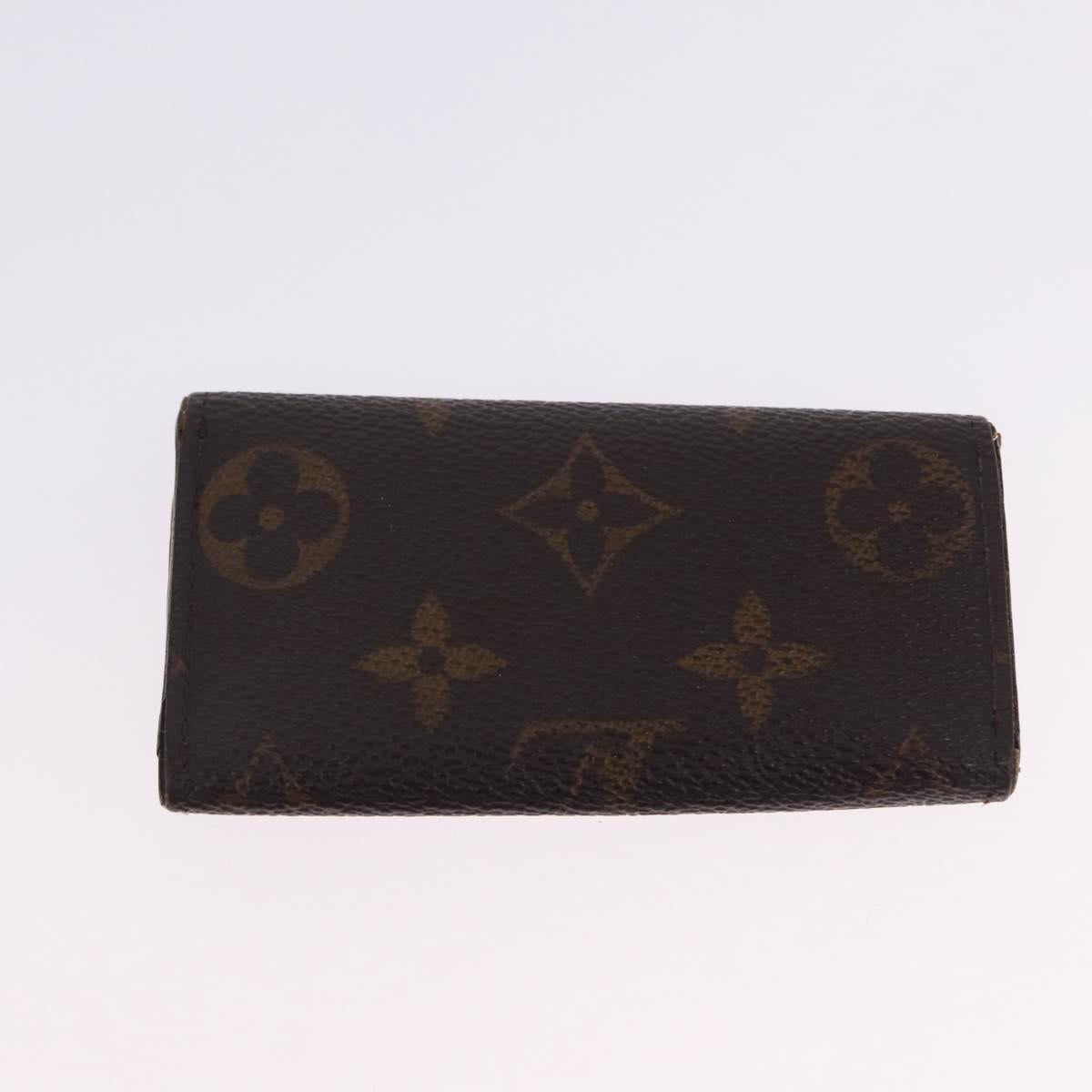 LOUIS VUITTON Monogram Multicolor Multicles 4 Key Case 2 Set Black Auth bs36881
