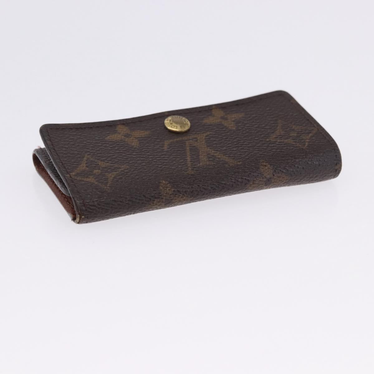 LOUIS VUITTON Monogram Multicolor Multicles 4 Key Case 2 Set Black Auth bs36881