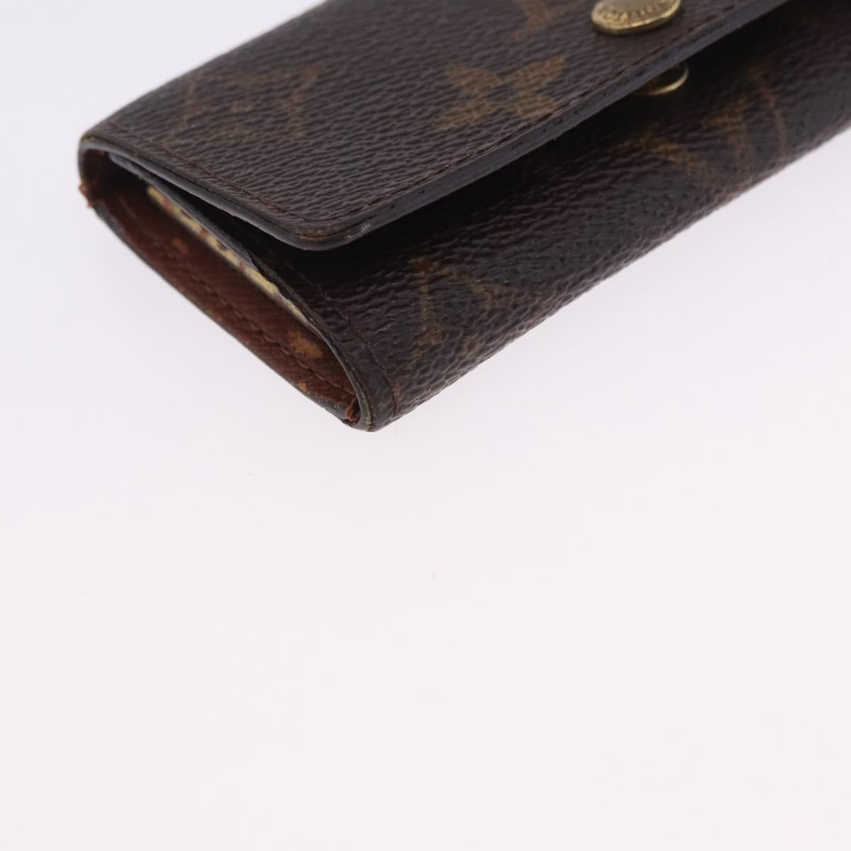 LOUIS VUITTON Monogram Multicolor Multicles 4 Key Case 2 Set Black Auth bs36881