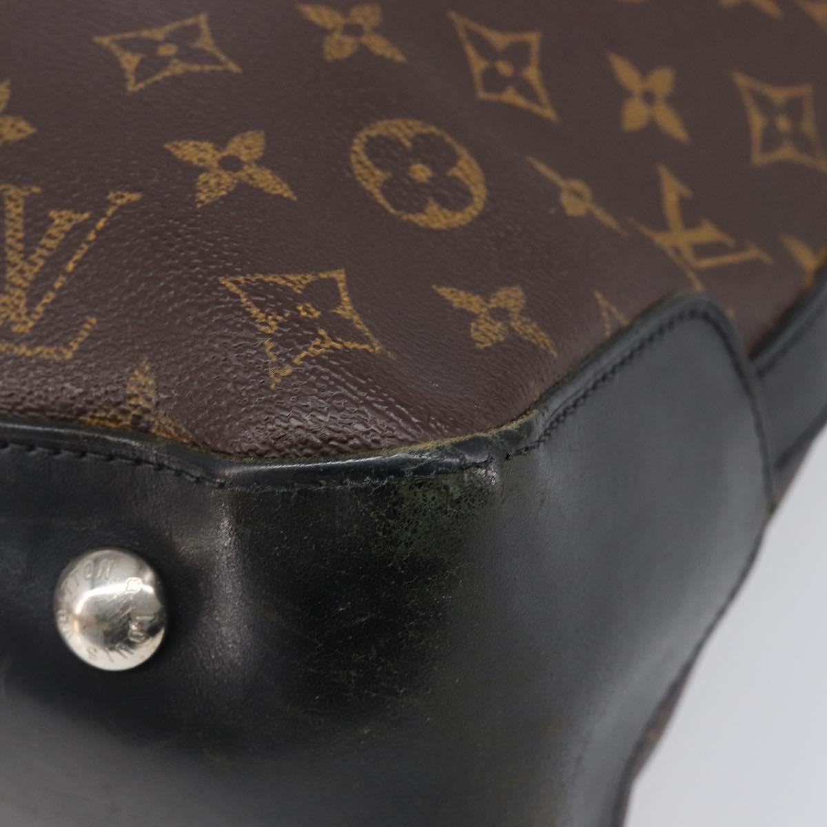 LOUIS VUITTON Monogram Macassar Davis Tote Bag M56708 LV Auth bs36883
