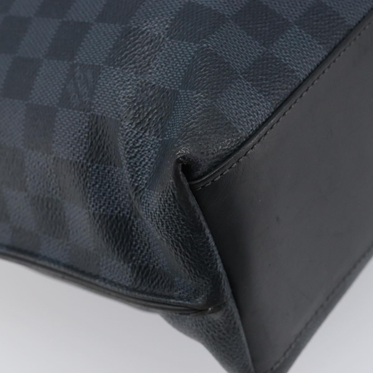 LOUIS VUITTON Damier Cobalt Cabavayage Hand Bag N41397 LV Auth bs36884