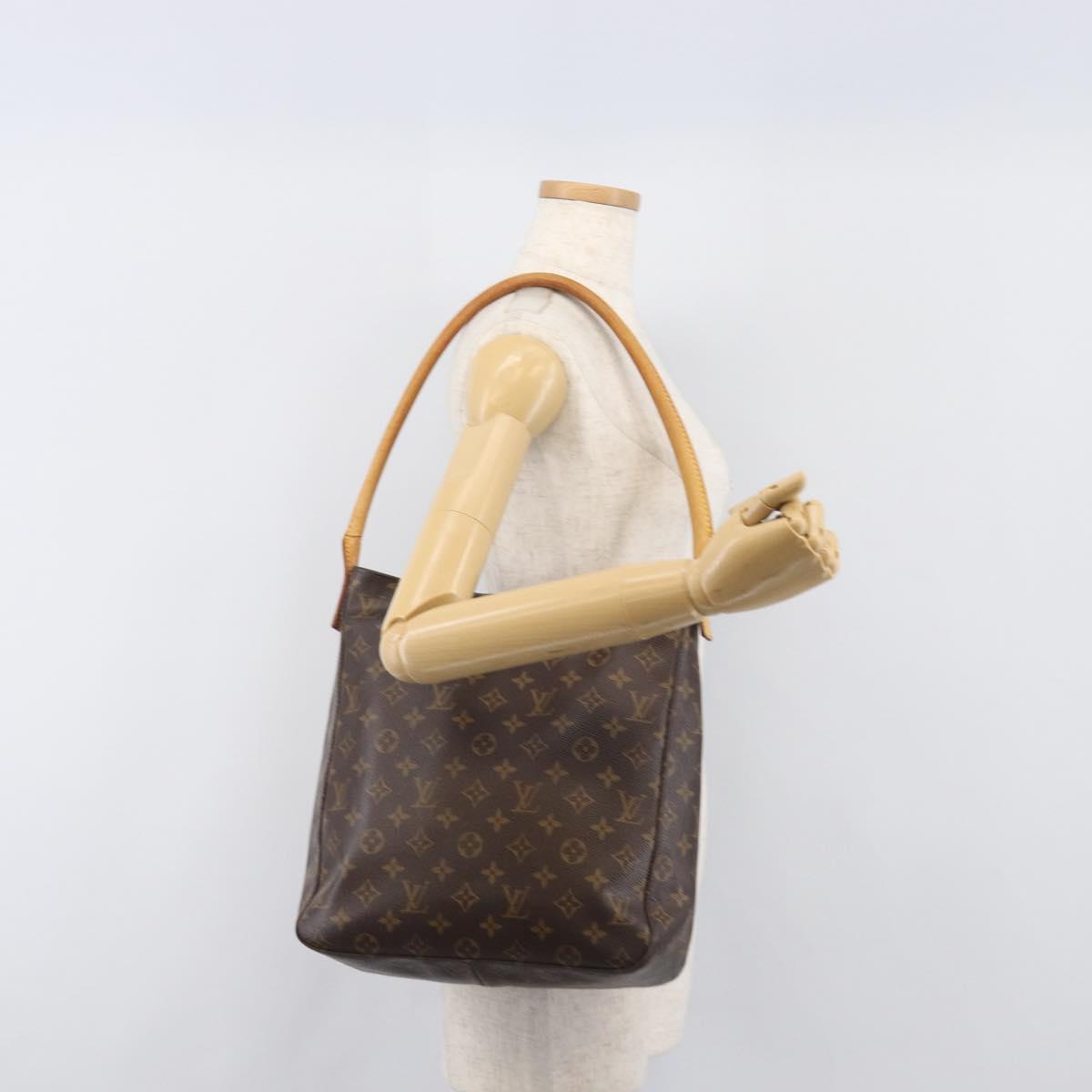 LOUIS VUITTON Monogram Looping GM Shoulder Bag M51145 LV Auth bs36885