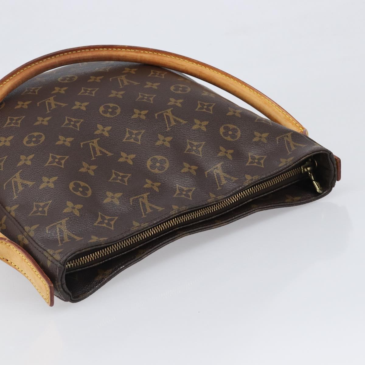 LOUIS VUITTON Monogram Looping GM Shoulder Bag M51145 LV Auth bs36885